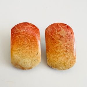 VTG Apple Coral Earrings